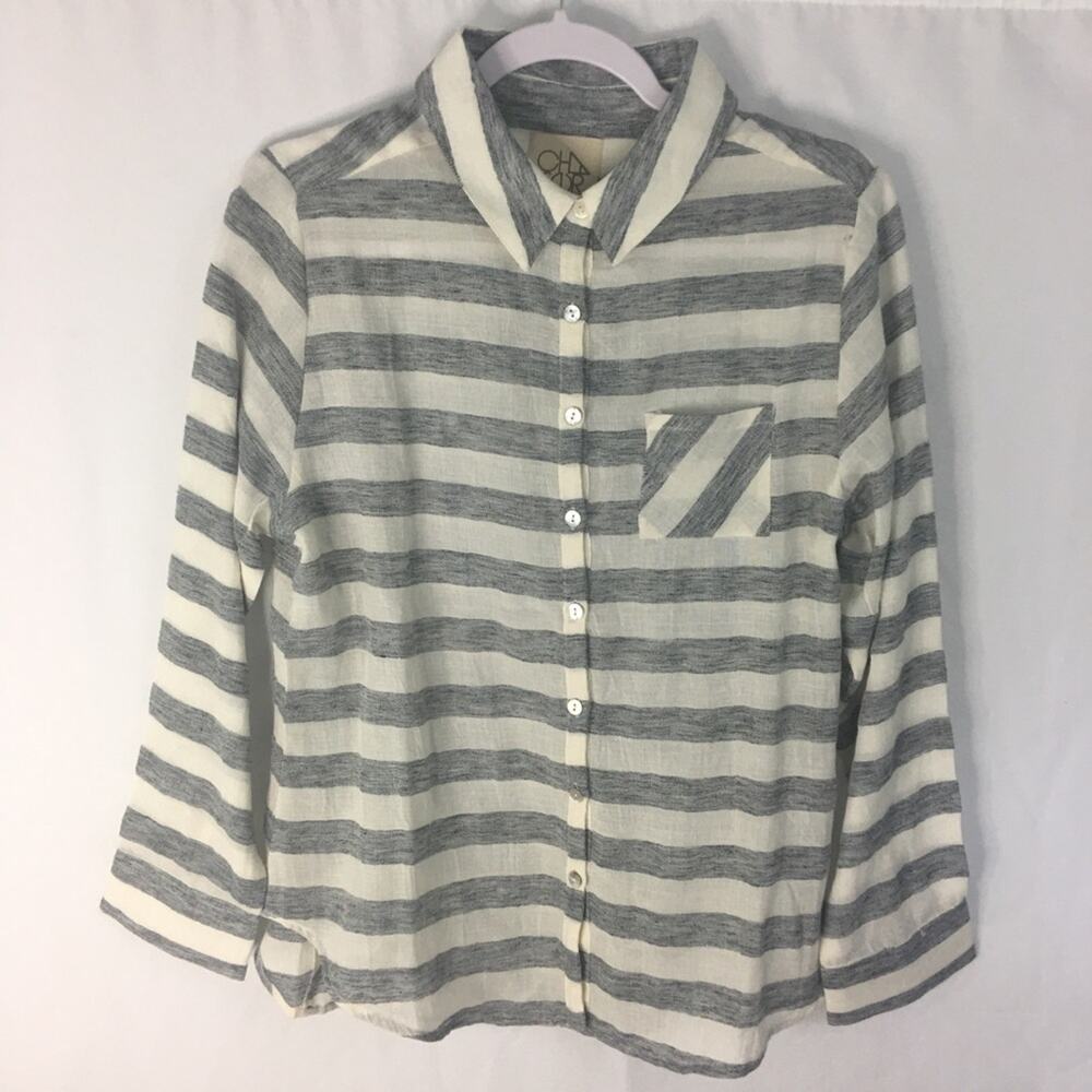 NWT Chaser Women's Long Sleeve Button Down Top Size Large - Picture 4 of 8